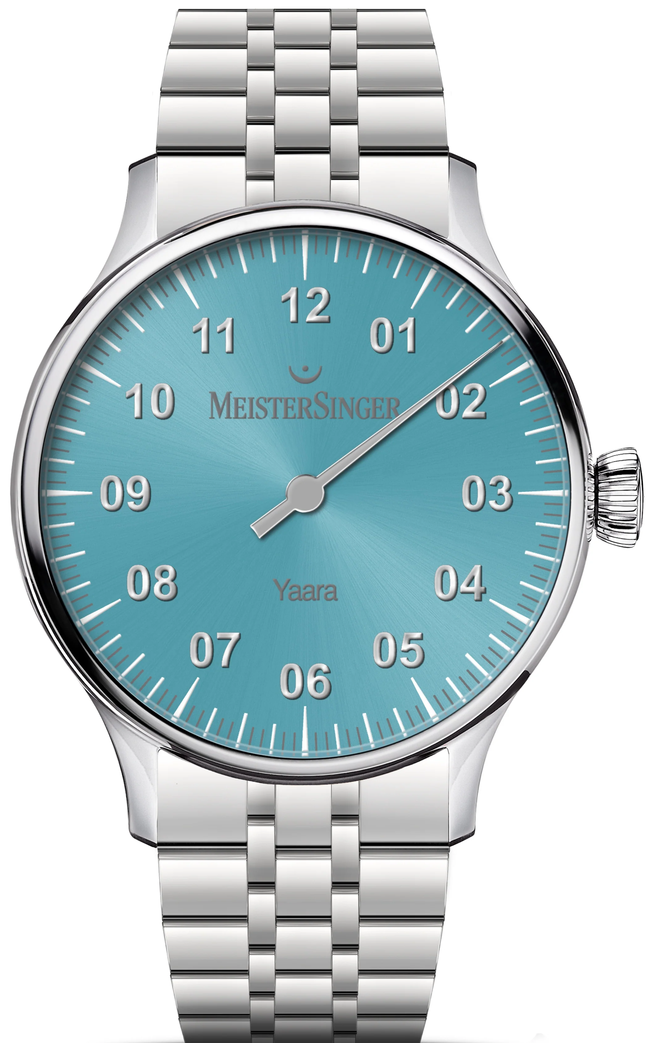 MeisterSinger Yaara Ice Blue Silver Watch
