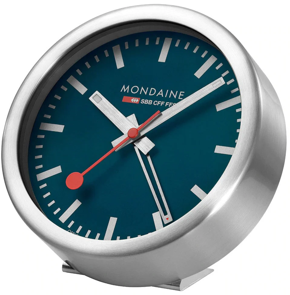 Mondaine Clock Deepest Blue D