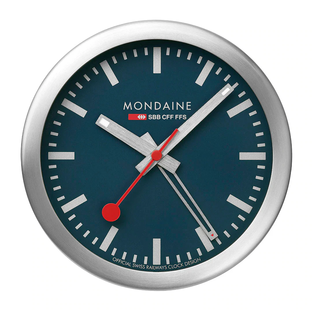 Mondaine Clock Deepest Blue D - Image 2