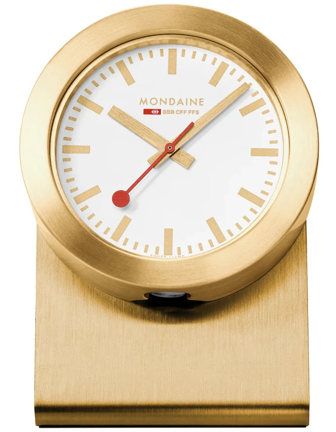Mondaine Clock Magnet Golden Watch - Image 2