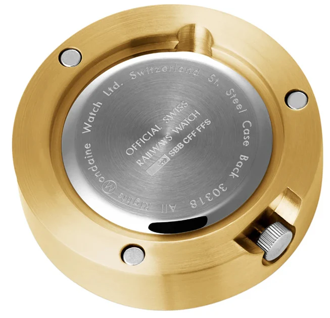 Mondaine Clock Magnet Golden Watch - Image 3