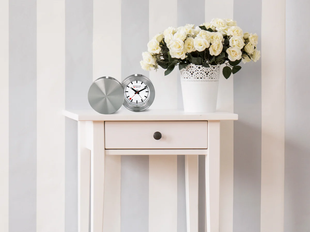 Mondaine Clock Table and Alarm Watch - Image 5