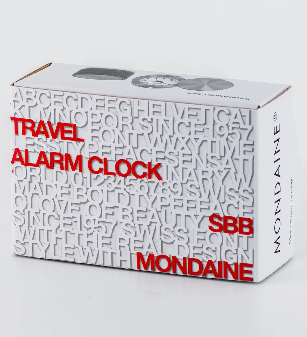Mondaine Clock Table and Alarm Watch - Image 6