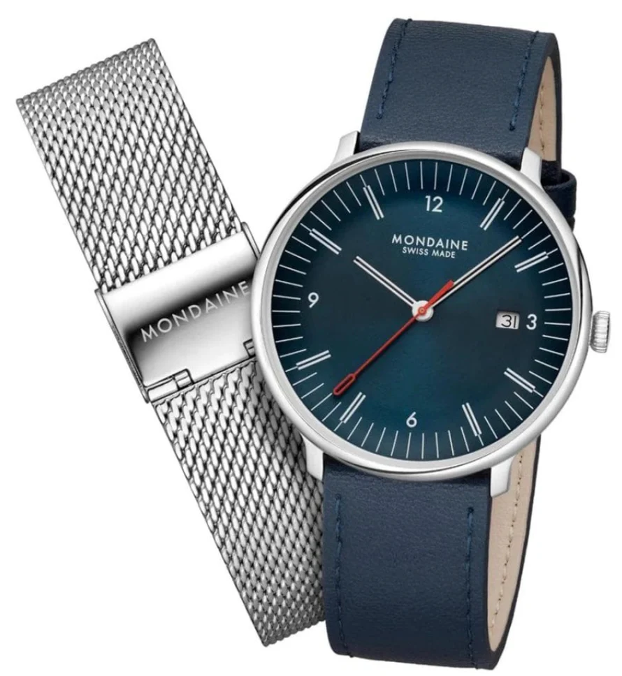 Mondaine Doppio 41mm Mens Watch