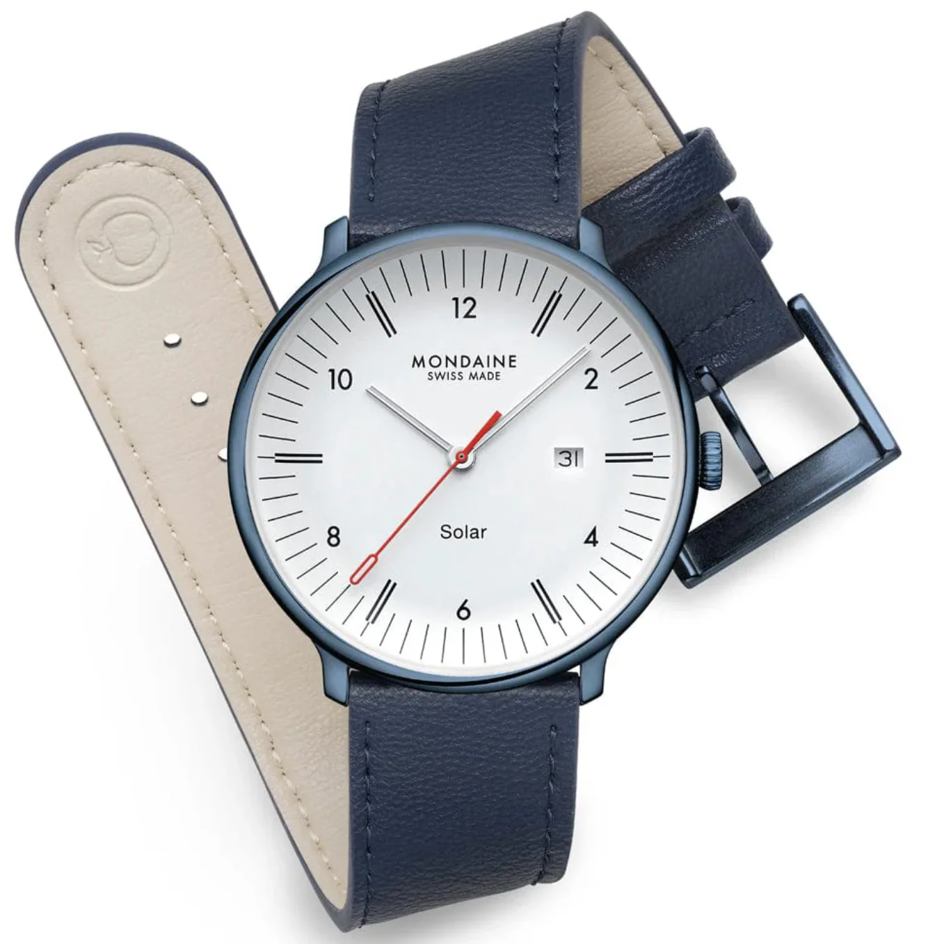 Mondaine Doppio 41mm Solar Watch - Image 2