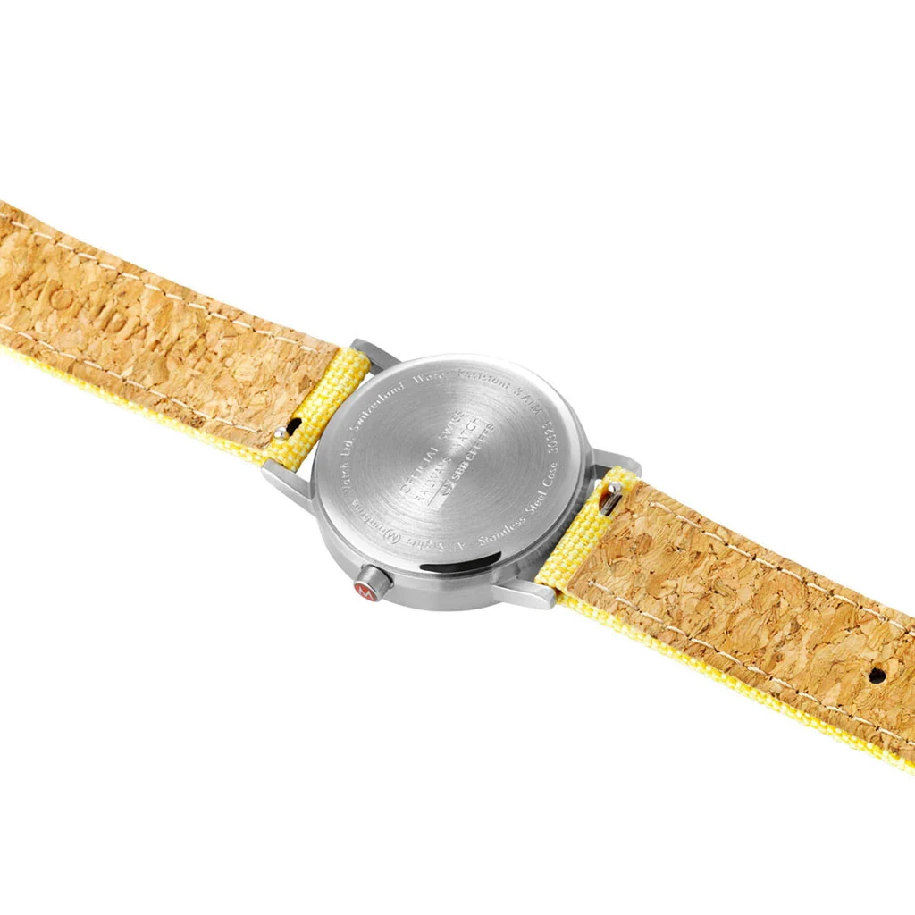 Mondaine Watch Classic 30mm Modern Yellow - Image 5
