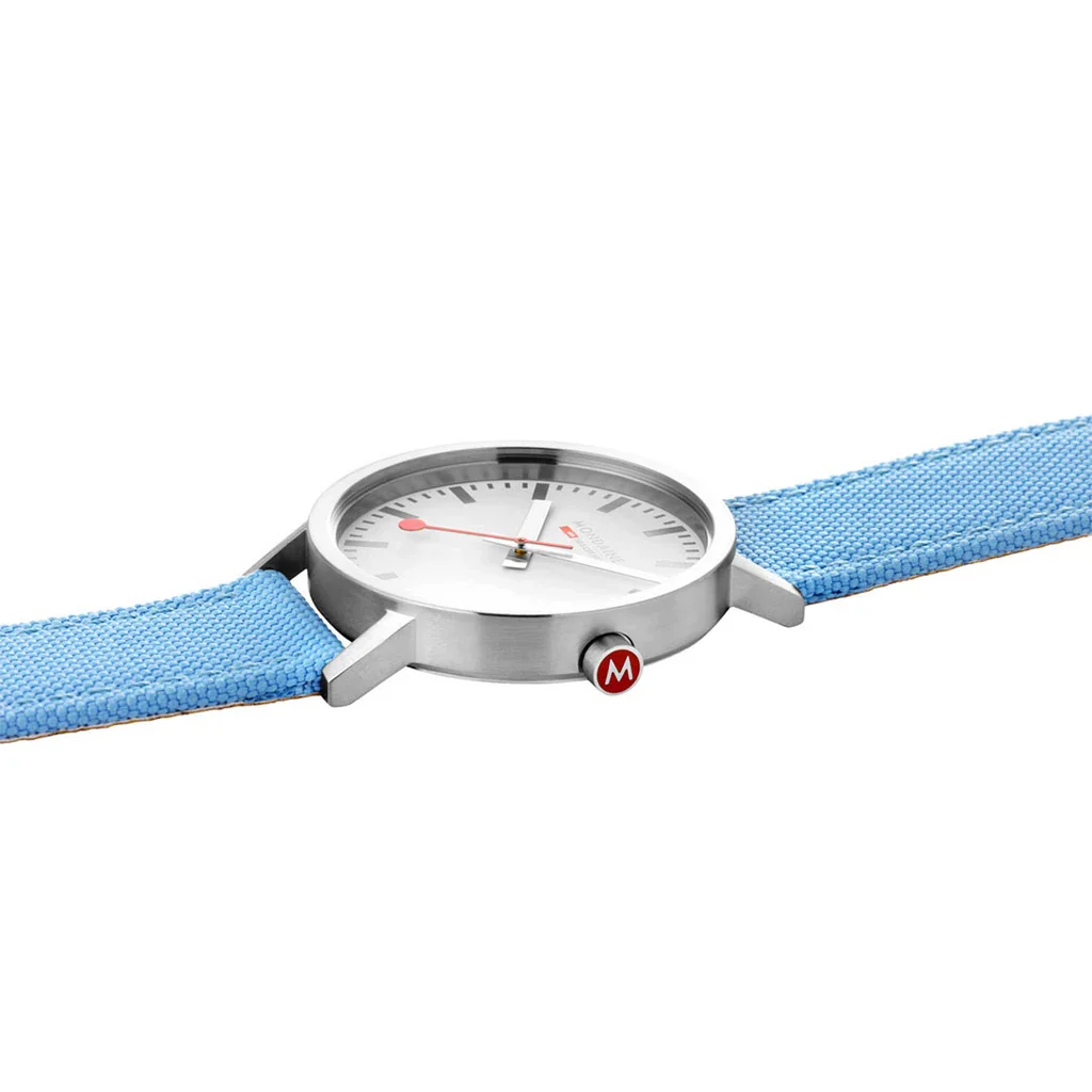 Mondaine Classic 40mm Modern Blue D - Image 4