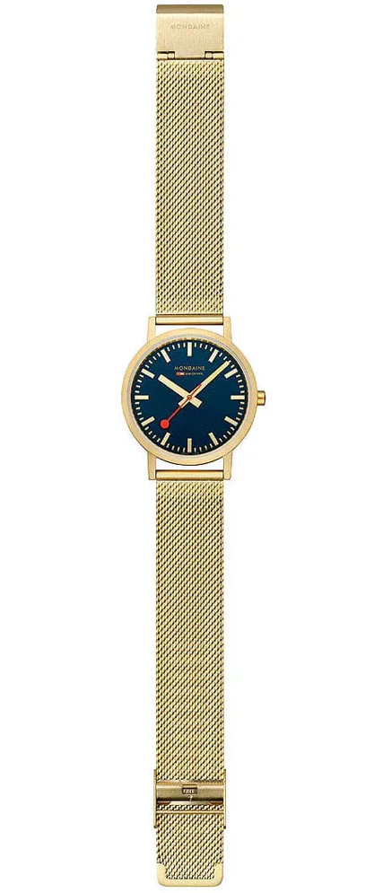 Mondaine Classic Deep Ocean Blue Watch - Image 4