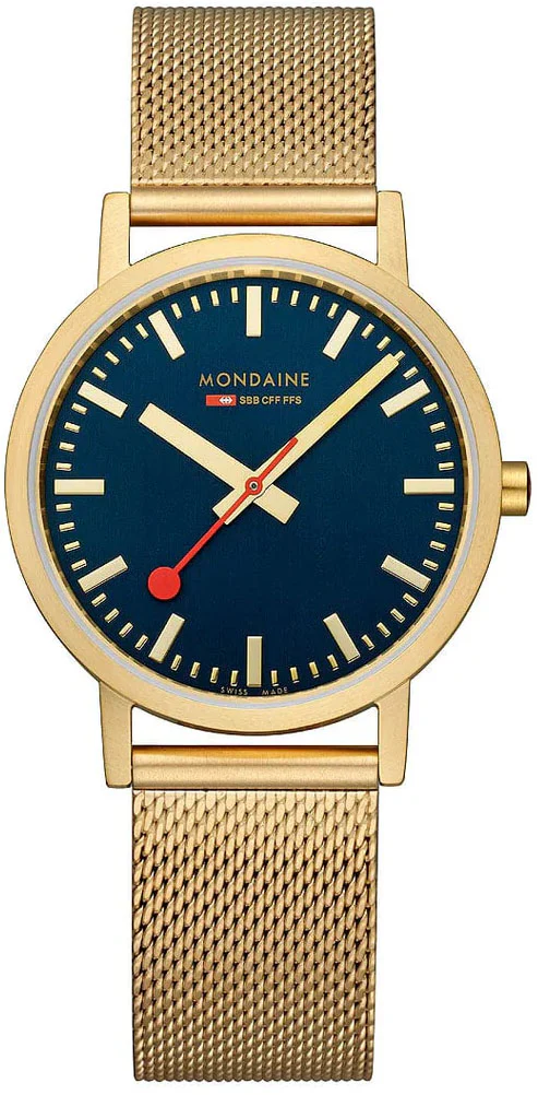 Mondaine Classic Deep Ocean Blue Watch - Image 5