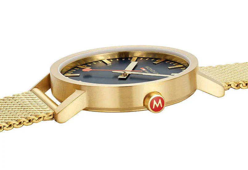 Mondaine Classic Deep Ocean Blue Watch - Image 3