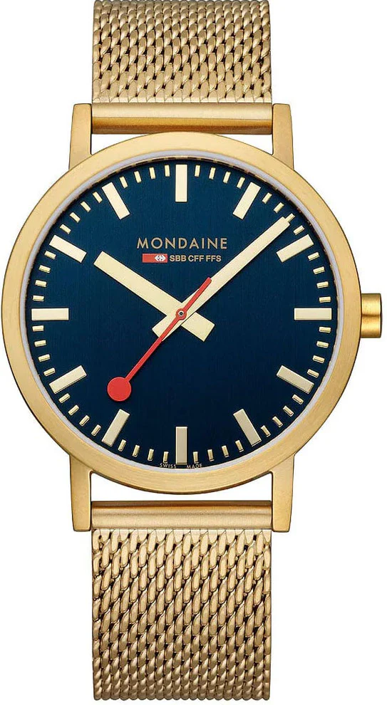 Mondaine Classic Deep Ocean Blue Watch - Image 5