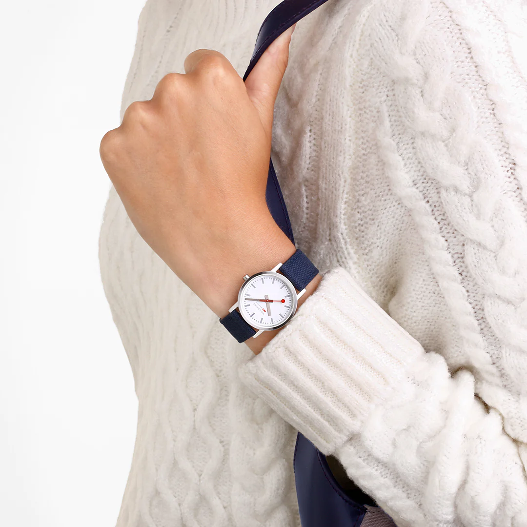 Mondaine Classic Deep Ocean Blue Textile - Image 5