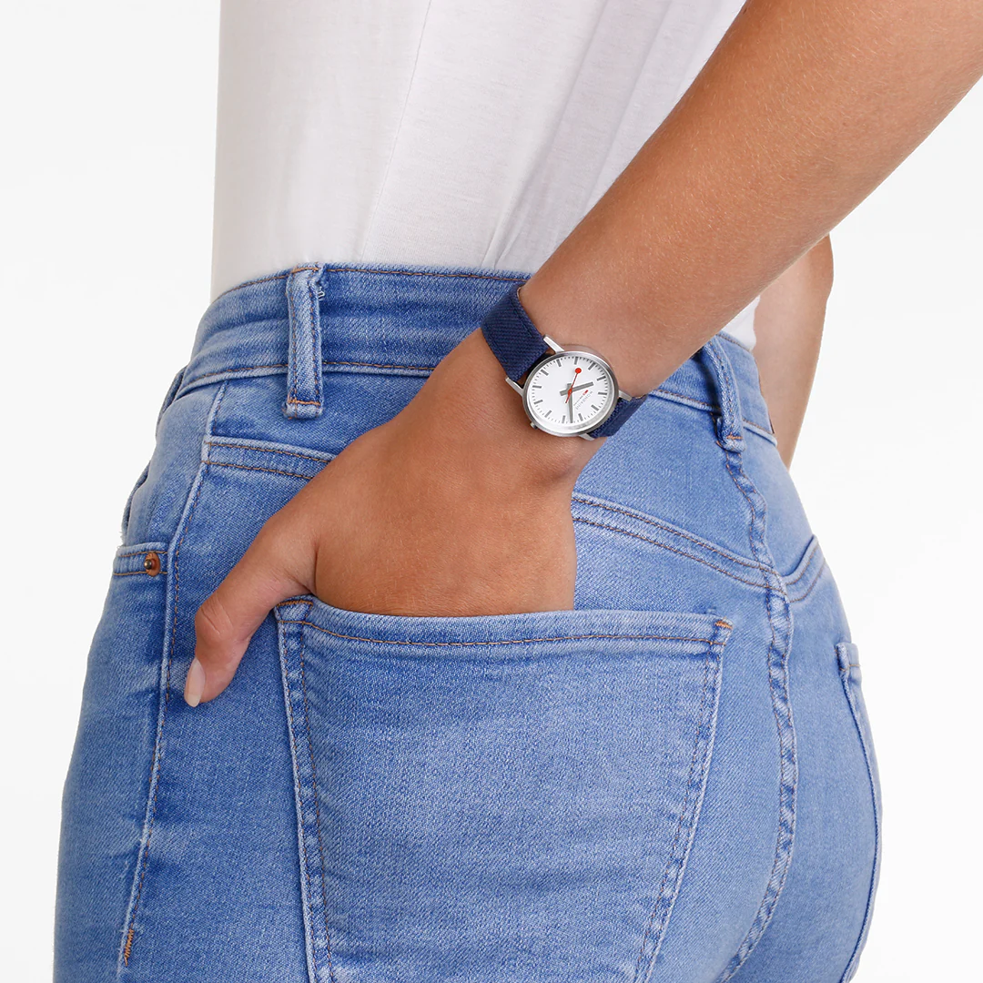 Mondaine Classic Deep Ocean Blue Textile - Image 6