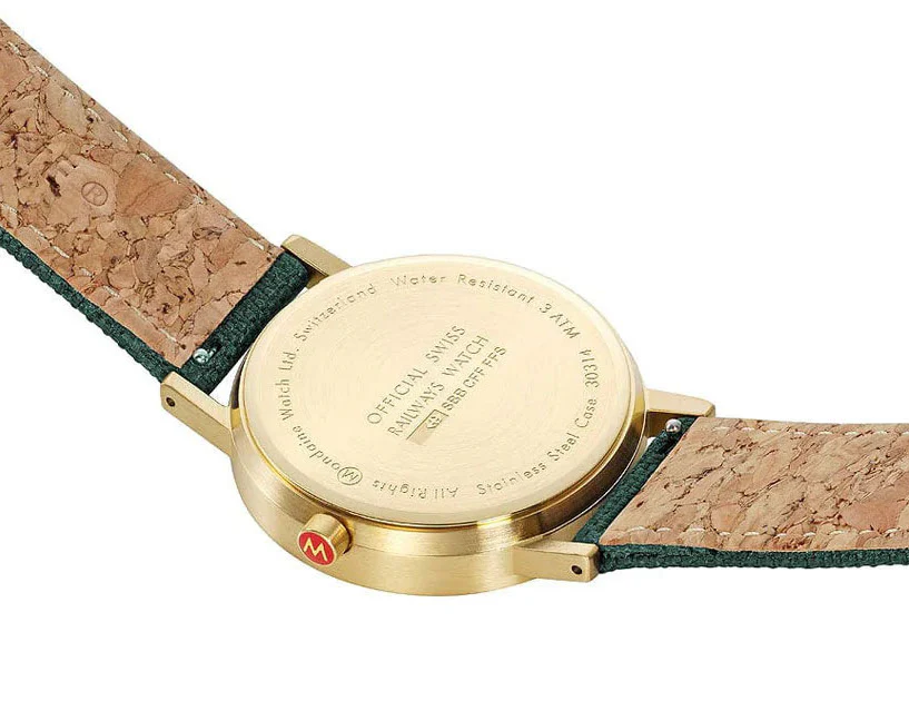 Mondaine Classic Forest Green Watch - Image 3