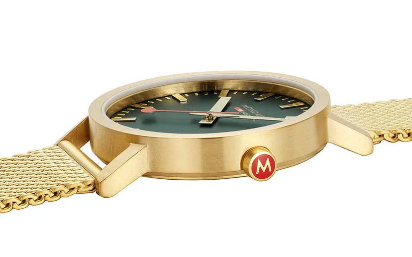 Mondaine Classic Forest Green Watch - Image 3
