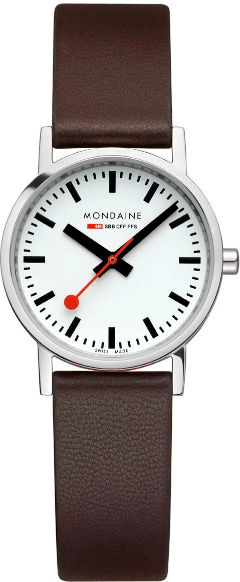 Mondaine Classic Vegan Grape Leather Watch - Image 2