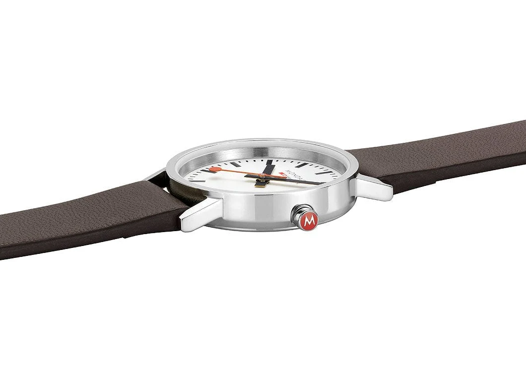 Mondaine Classic Vegan Grape Leather Watch - Image 4