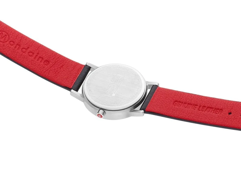 Mondaine Classic Vegan Grape Leather Watch - Image 3