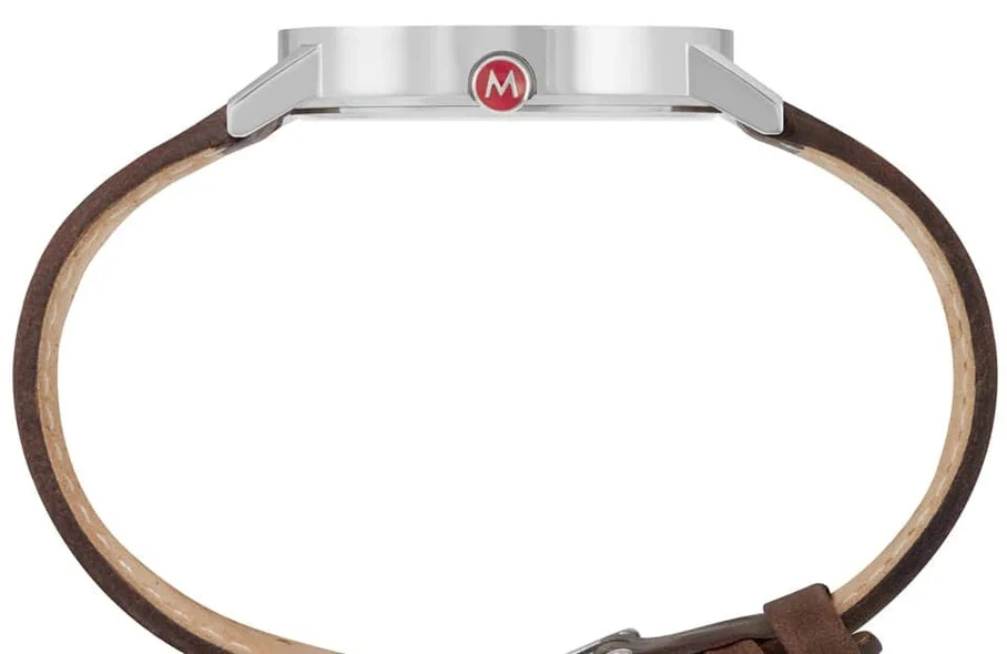 Mondaine Classic Vegan Grape Leather Watch - Image 2