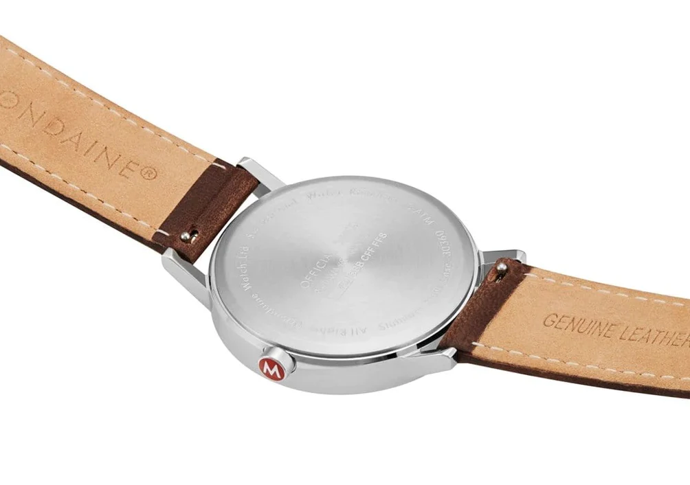 Mondaine Classic Vegan Grape Leather Watch - Image 3