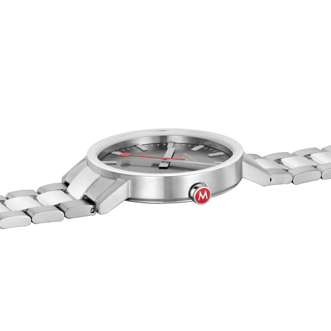 Mondaine Classic Grey Mens Watch - Image 5