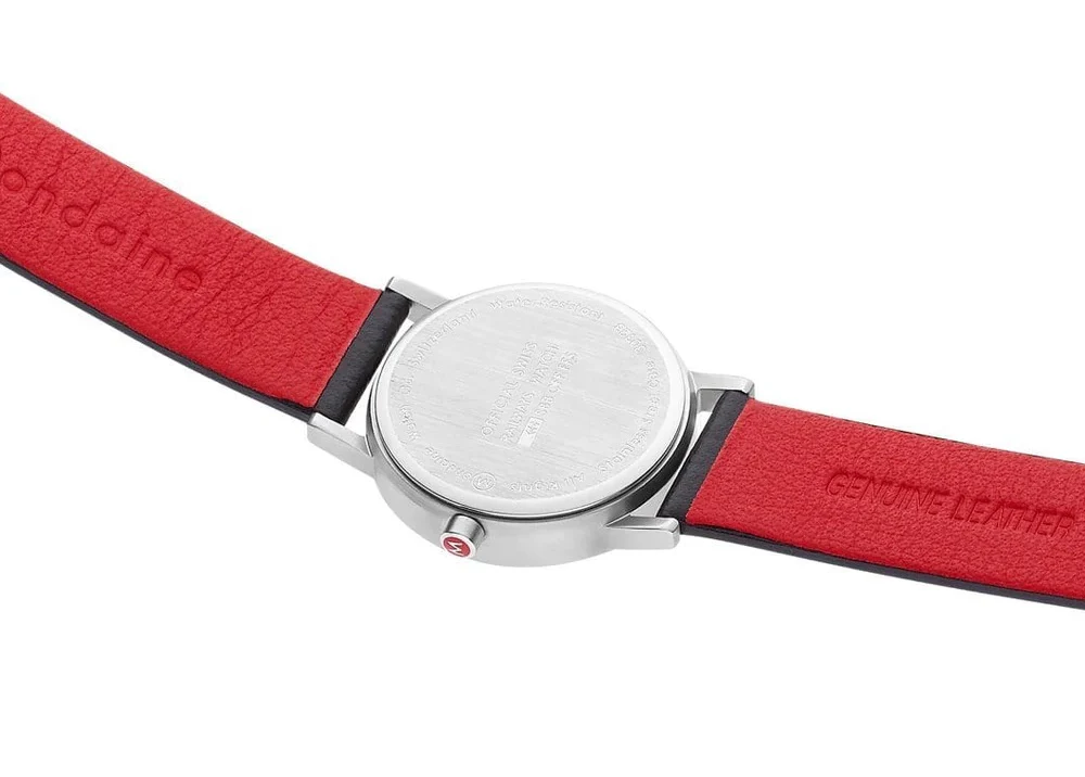 Mondaine Classic Vegan Pure Grape Leather Watch - Image 3