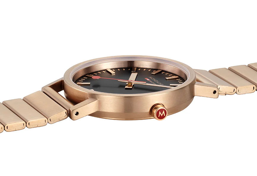 Mondaine Classic Rose Gold Watch - Image 4