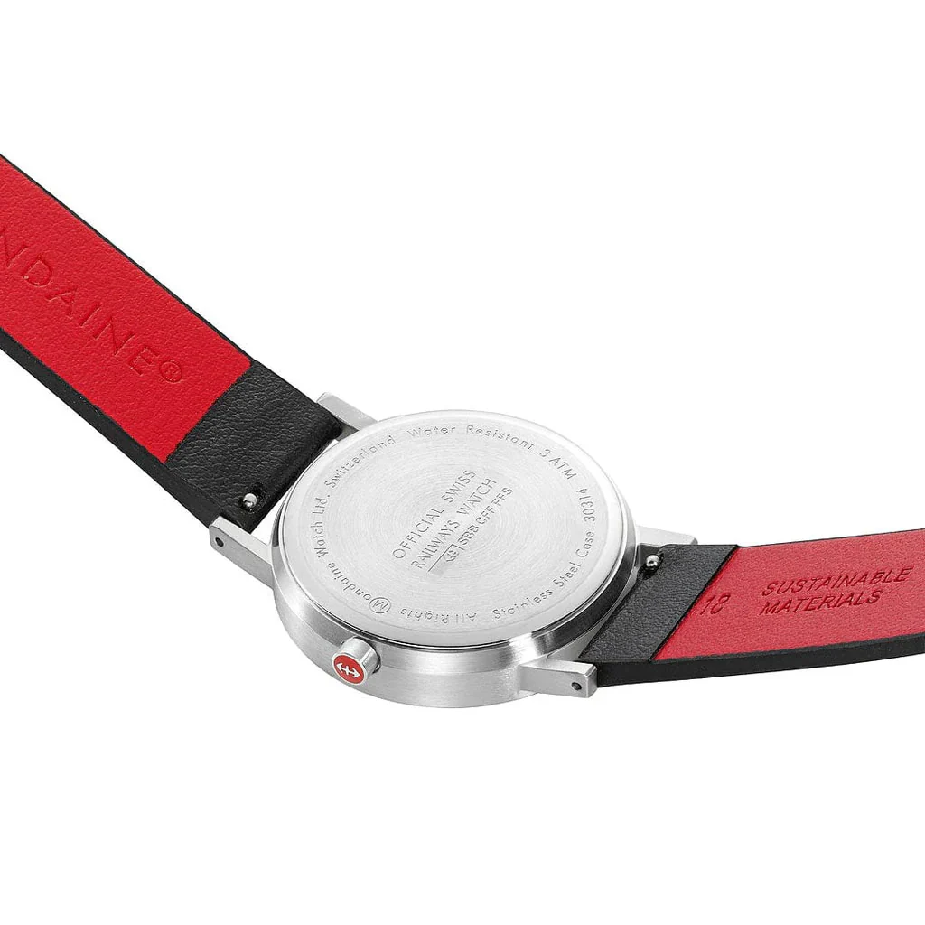 Mondaine Classic White Watch - Image 4