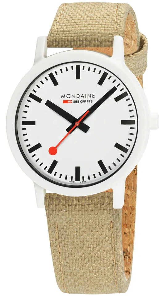Mondaine Watch Essence White Unisex D - Image 2