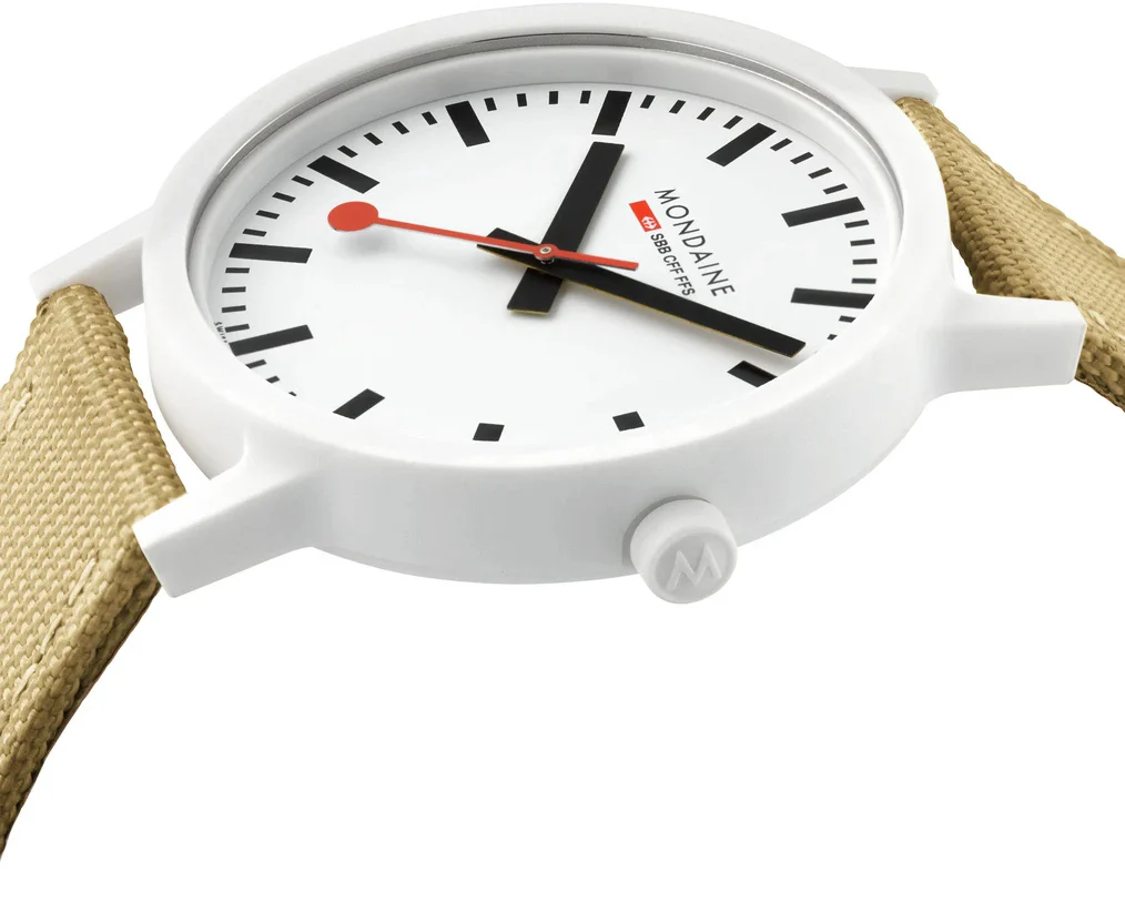 Mondaine Watch Essence White Unisex D - Image 3