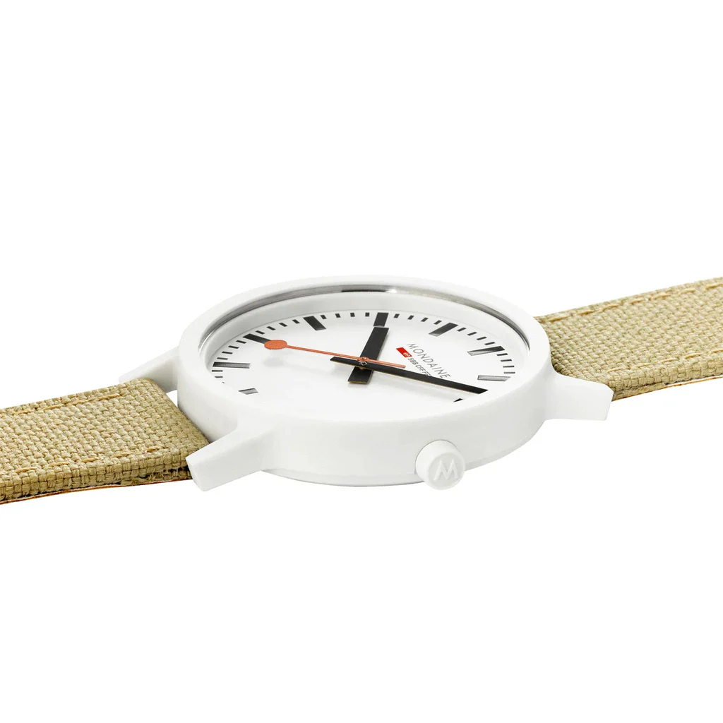 Mondaine Watch Essence White Unisex D - Image 4