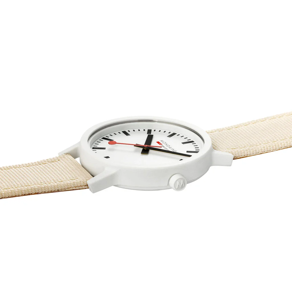 Mondaine Essence White Unisex Watch - Image 4