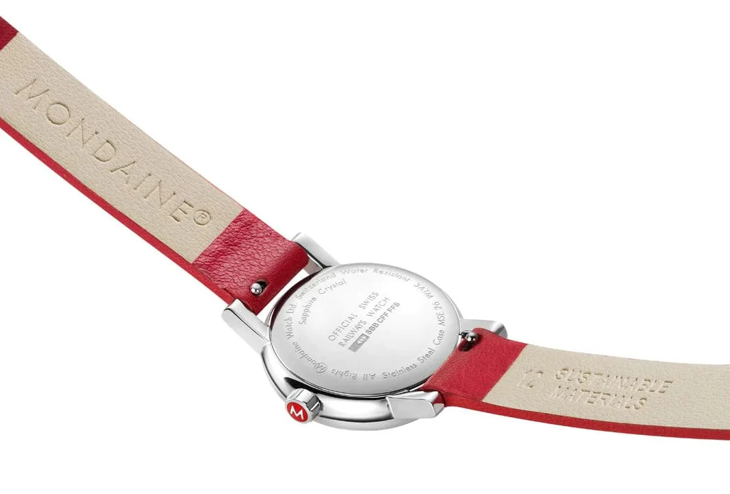 Mondaine Evo2 26mm Grape Leather Watch - Image 2