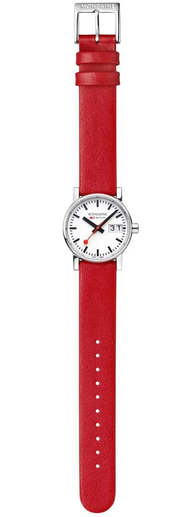 Mondaine Evo2 30mm Grape Leather Watch - Image 5