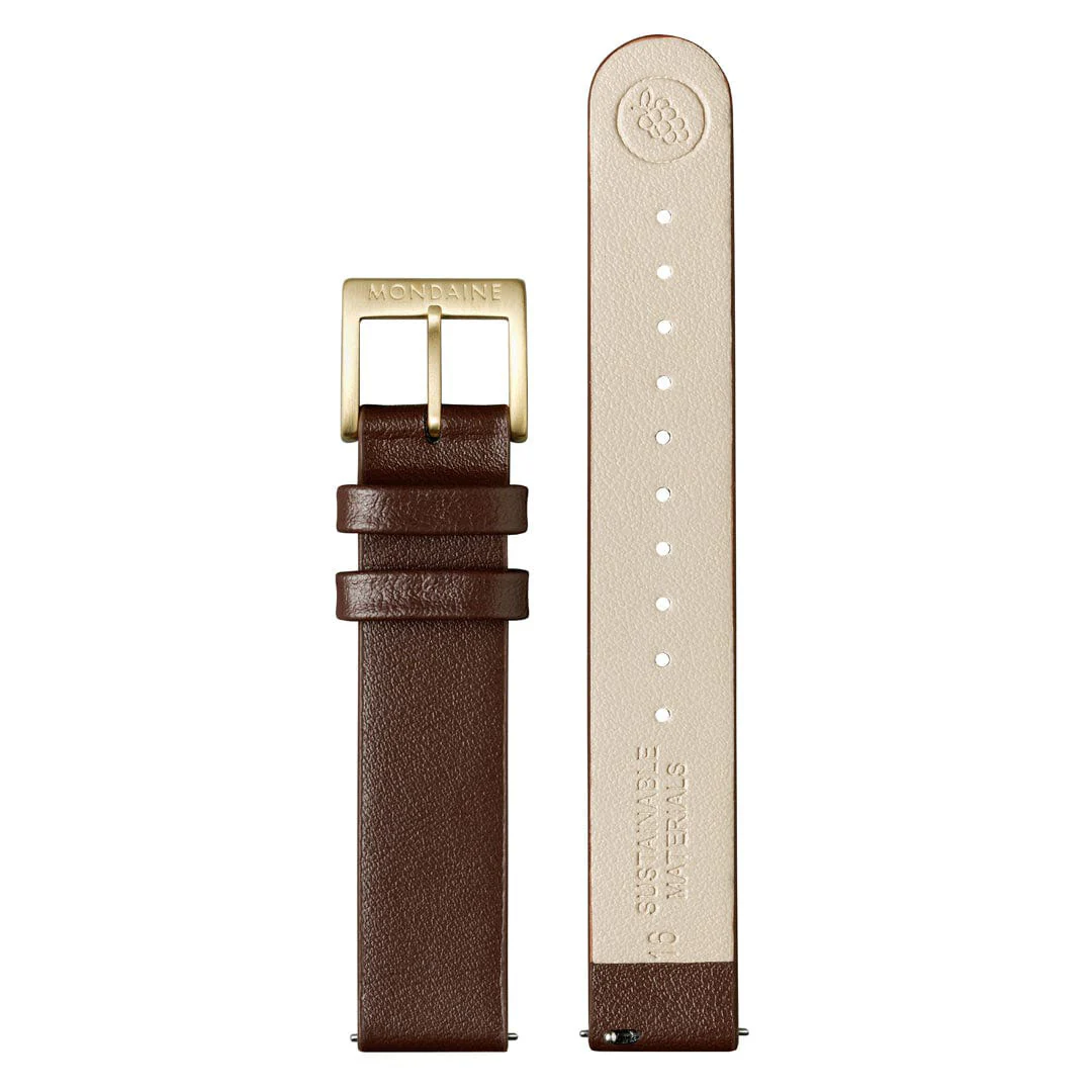 Mondaine Evo2 Brown Vegan Grape Leather Watch - Image 7