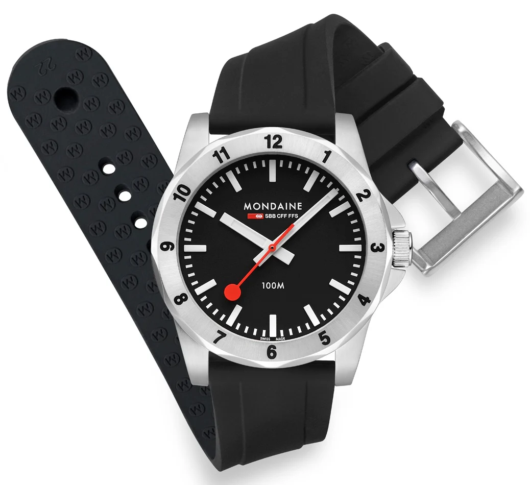 Mondaine Numeri Black Watch - Image 5