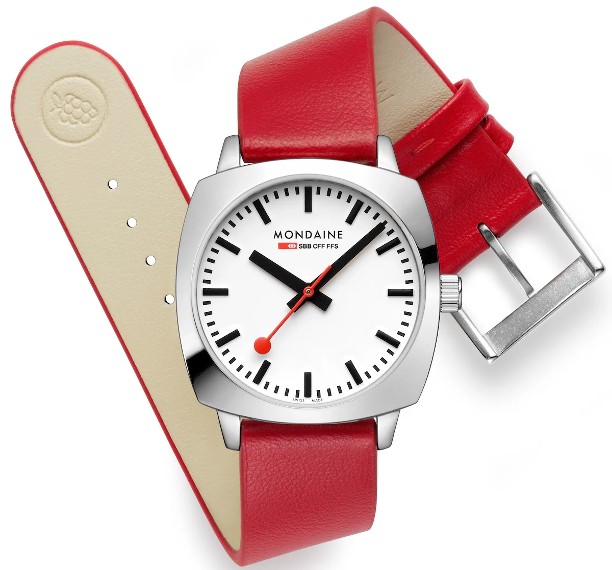 Mondaine Official Swiss Railways Cushion Watch - Image 4