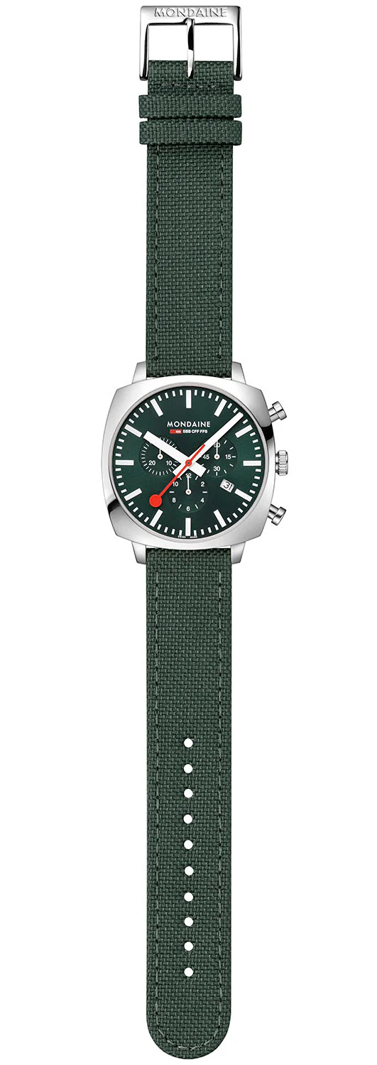 Mondaine Official Swiss Railways Cushion Set Watch - Image 3
