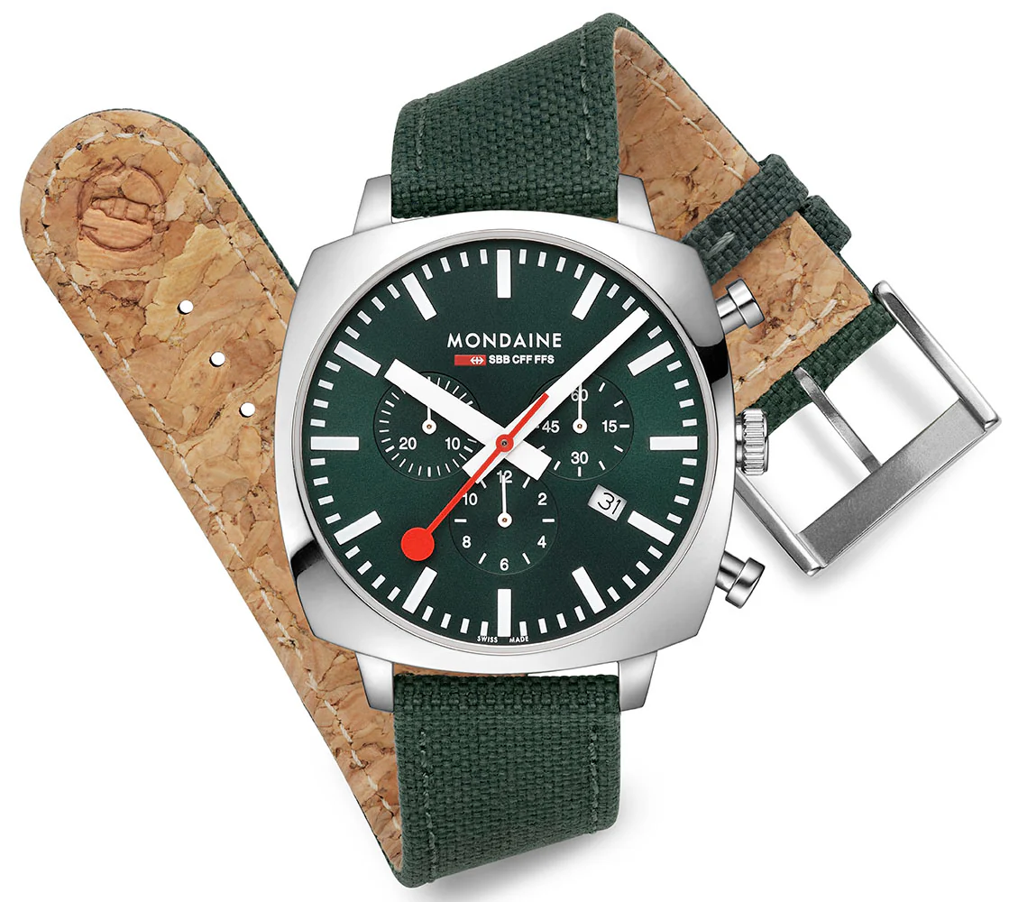 Mondaine Official Swiss Railways Cushion Set Watch - Image 5