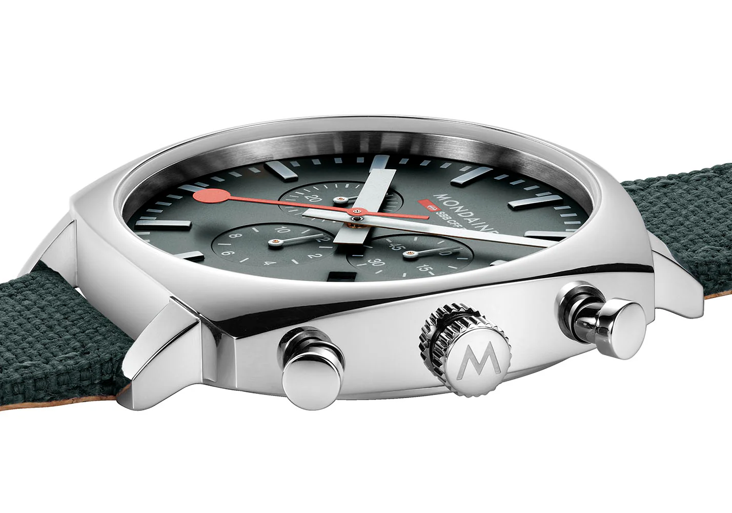 Mondaine Official Swiss Railways Cushion Set Watch - Image 6