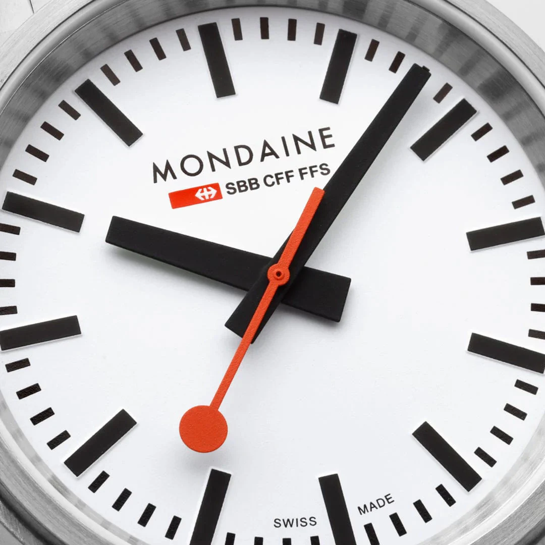 Mondaine SBB Stop2Go BackLight White Watch - Image 4