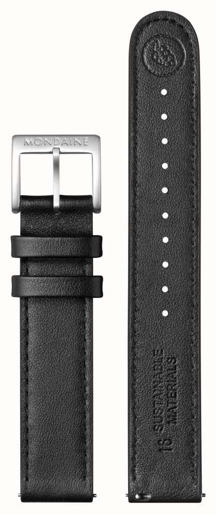 Mondaine SBB Stop2Go Black Grape Leather Watch - Image 9