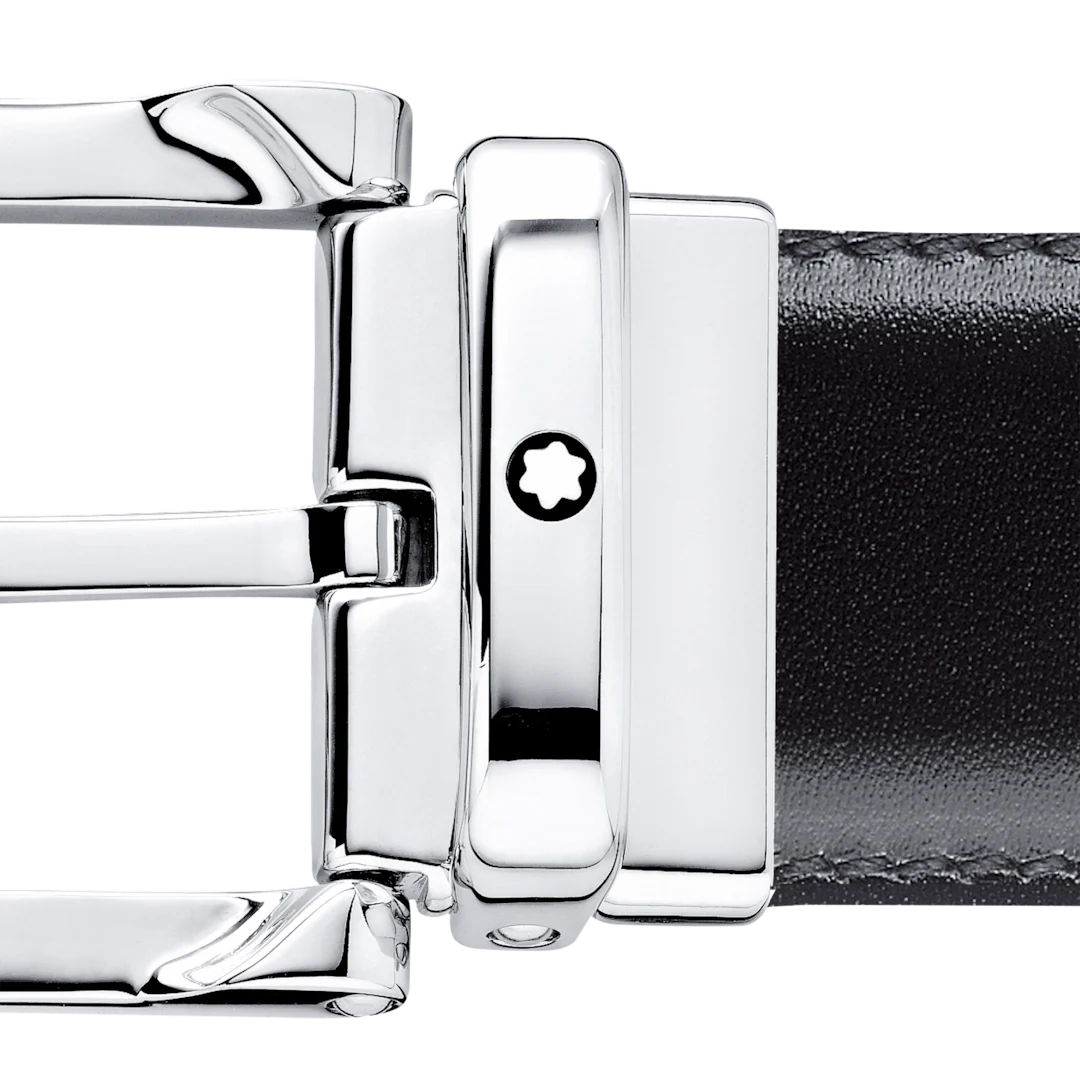 Montblanc Belt 30mm Reversible Black/Brown Leather Pin Buckle D - Image 2