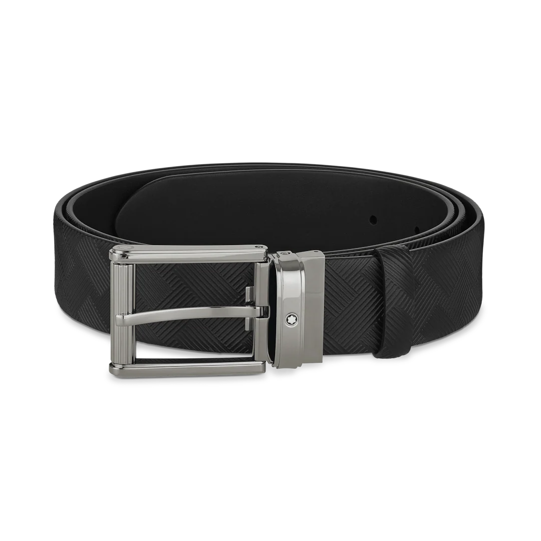 Montblanc Belt Extreme 3.0 Leather Pin Buckle 35mm Black - Image 2