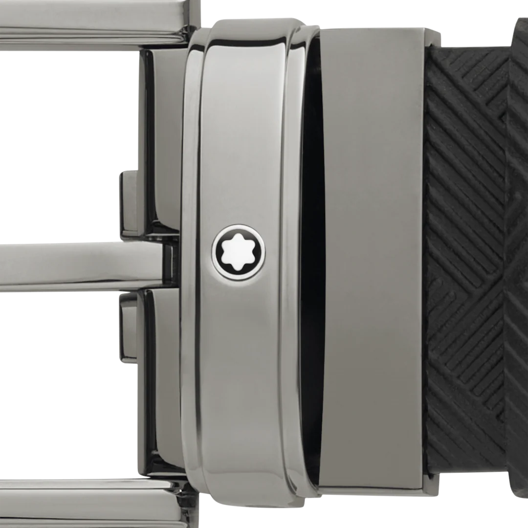 Montblanc Belt Extreme 3.0 Leather Pin Buckle 35mm Black - Image 3
