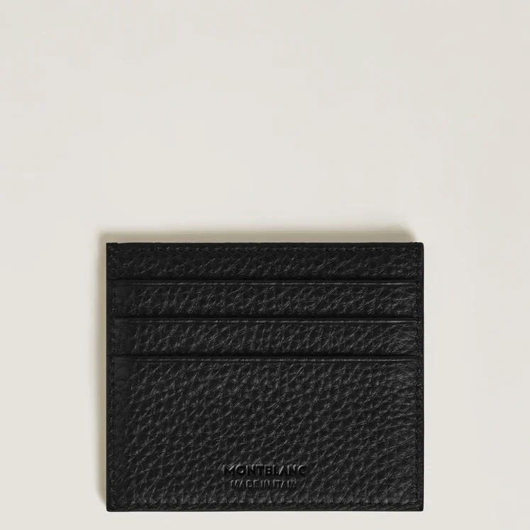 Montblanc Black Grain 6cc Card Holder - Image 2