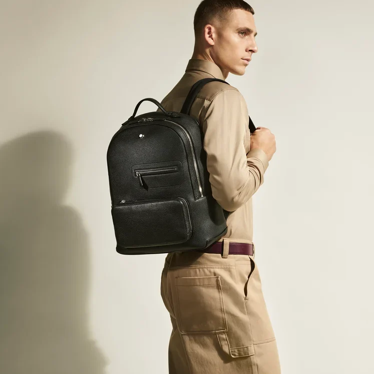 Montblanc Black Grain Backpack - Image 8