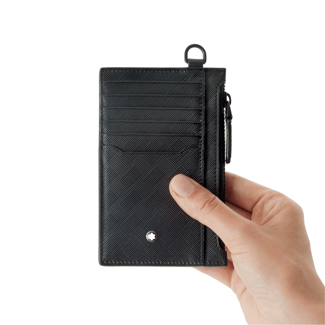Montblanc Card Holder Extreme 3.0 with Zipped Pocket Black 8cc - Image 2