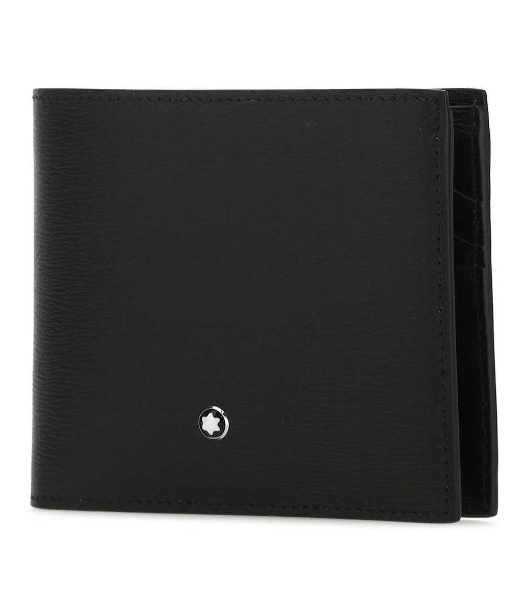 Montblanc Card Holder Meisterstuck 4810 Black Leather Wallet 8cc D - Image 3