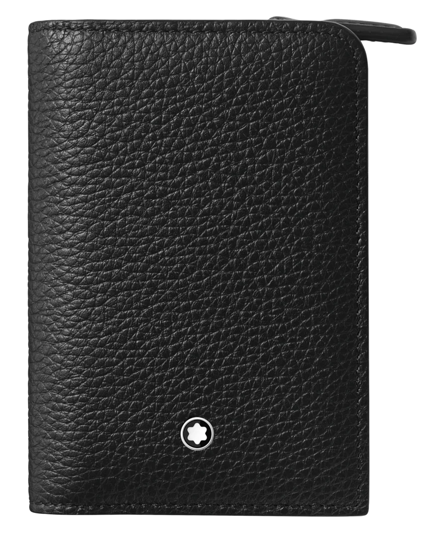 Montblanc Card Holder Meisterstuck Soft Grain with Card Holder Black D